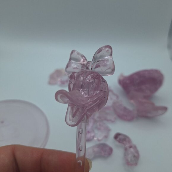 Disney Daisy Duck Crystal Puzzle 3D Stacking Pink Replacement Pieces Incomplete - Picture 5 of 8
